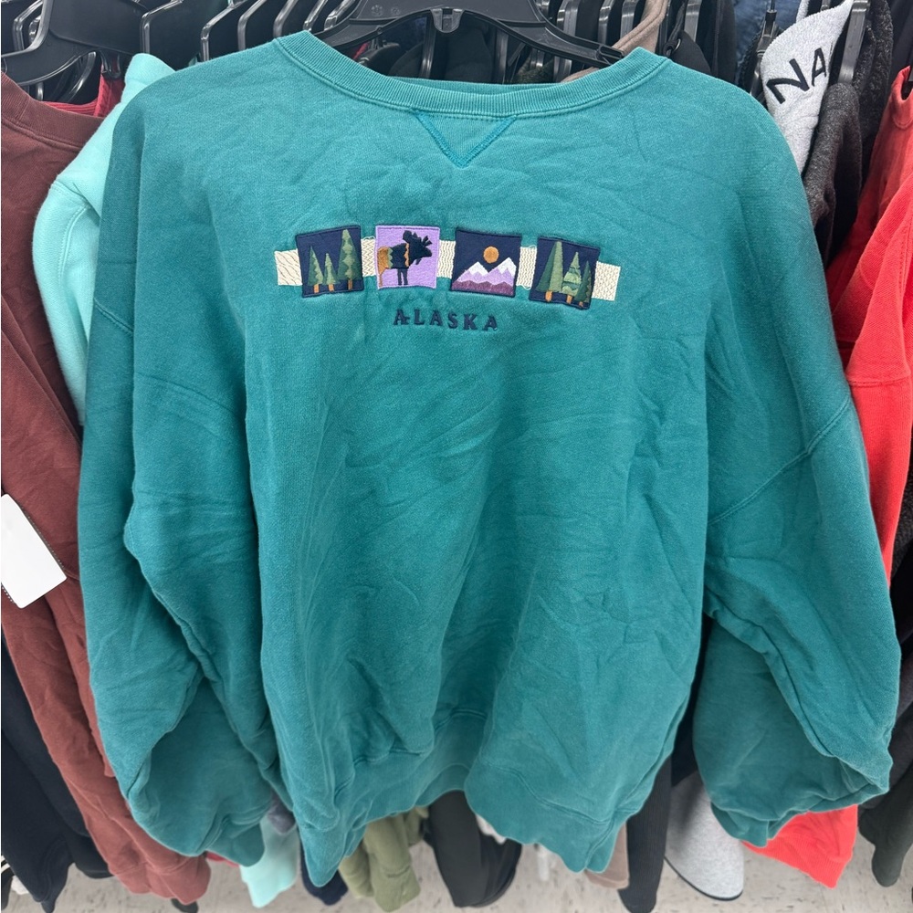 Gear For Sports Teal Alaska Crewneck Sweater